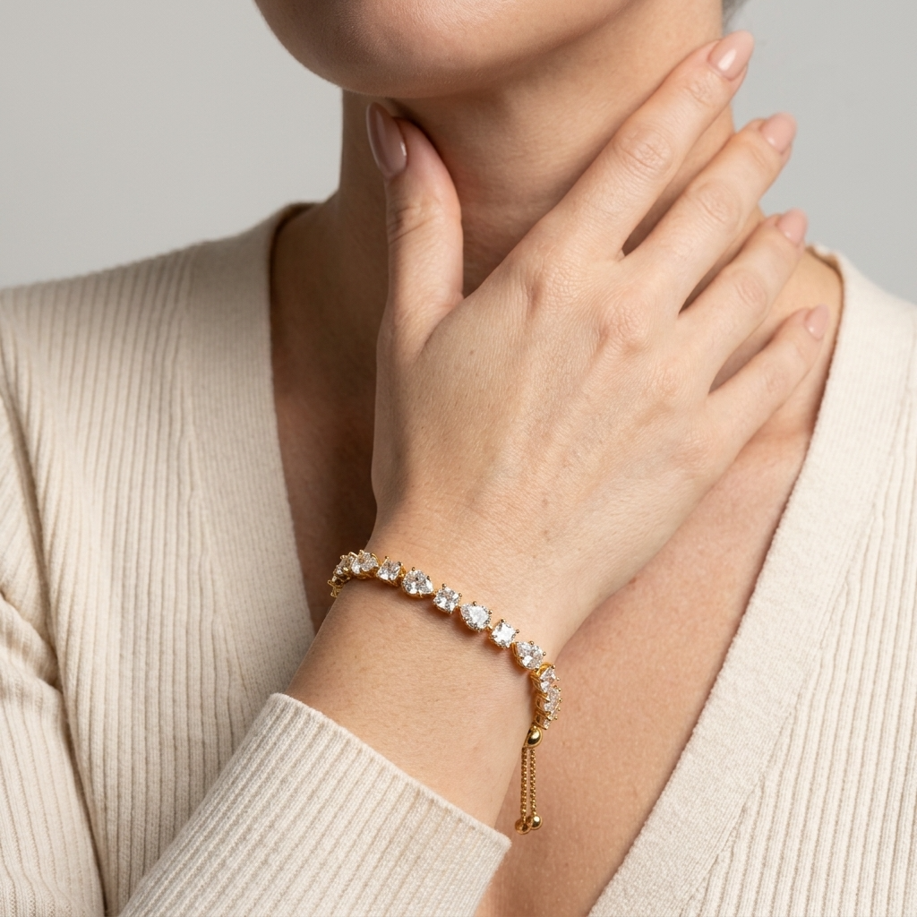 Women's Square Crystal Bracelet