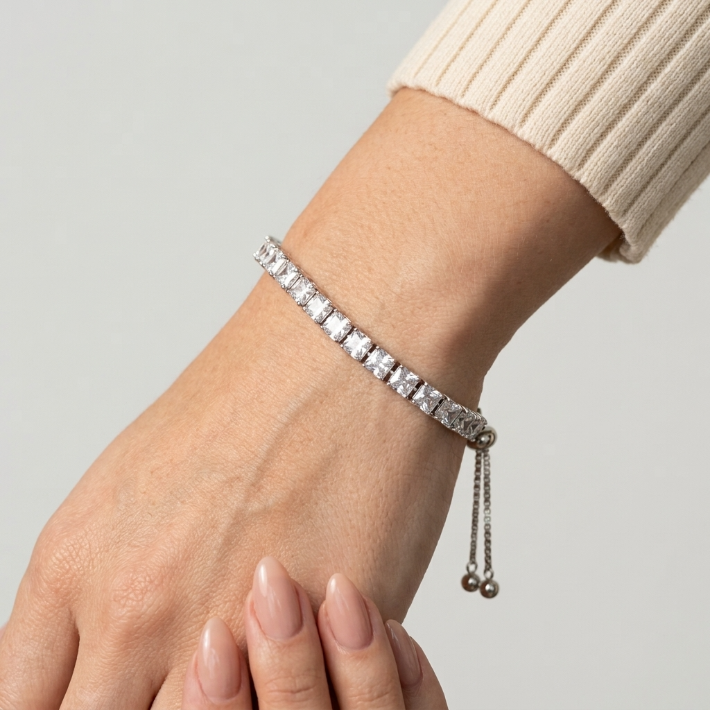 Women's Square Crystal Bracelet