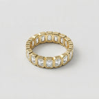 Women's Square Crystal Ring