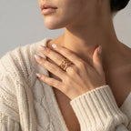 Women's Star Crescent Ring