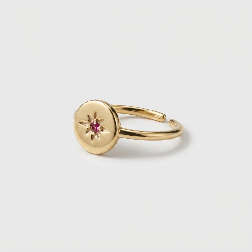 Women's Star Disc Ring