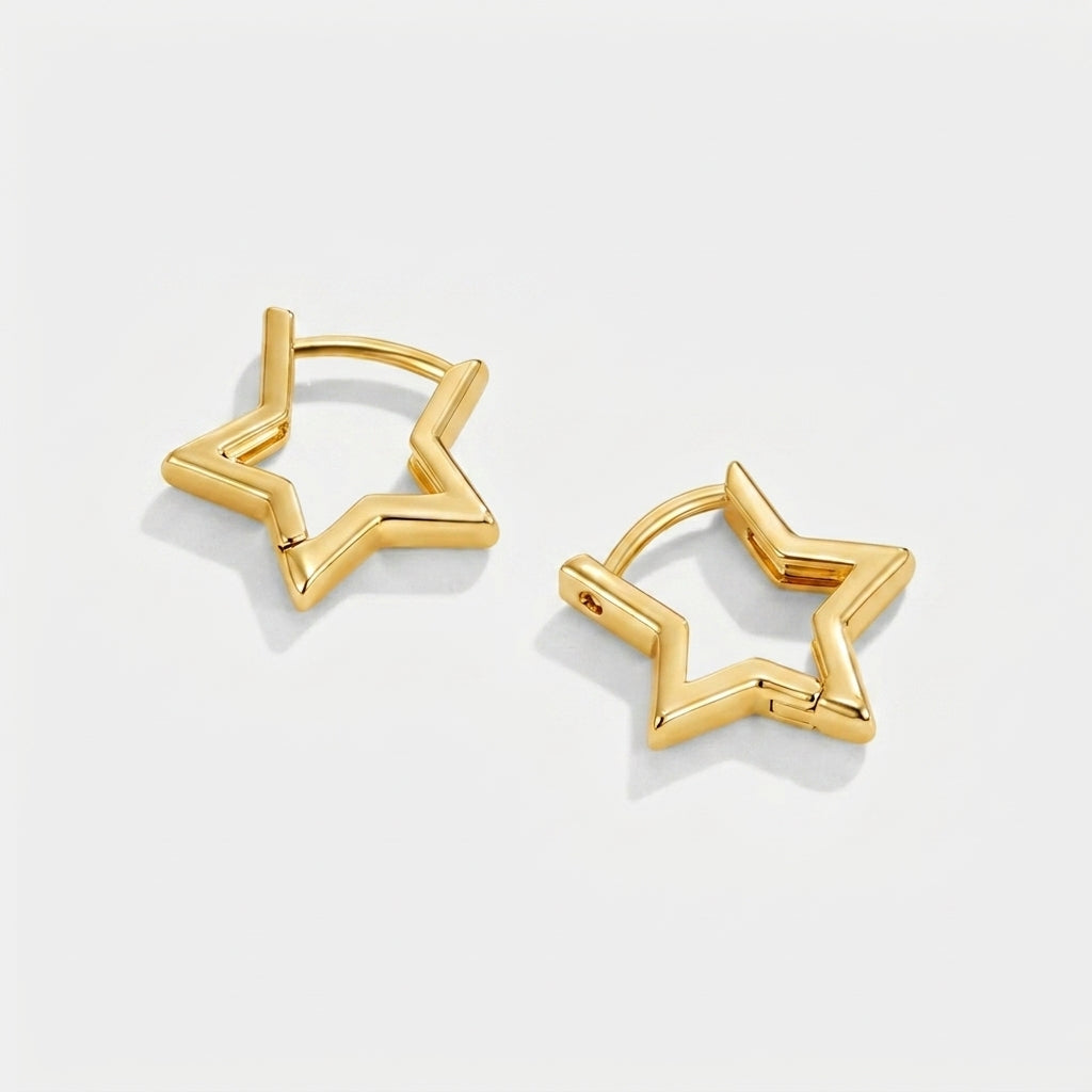 Women's Star Hoop Earrings