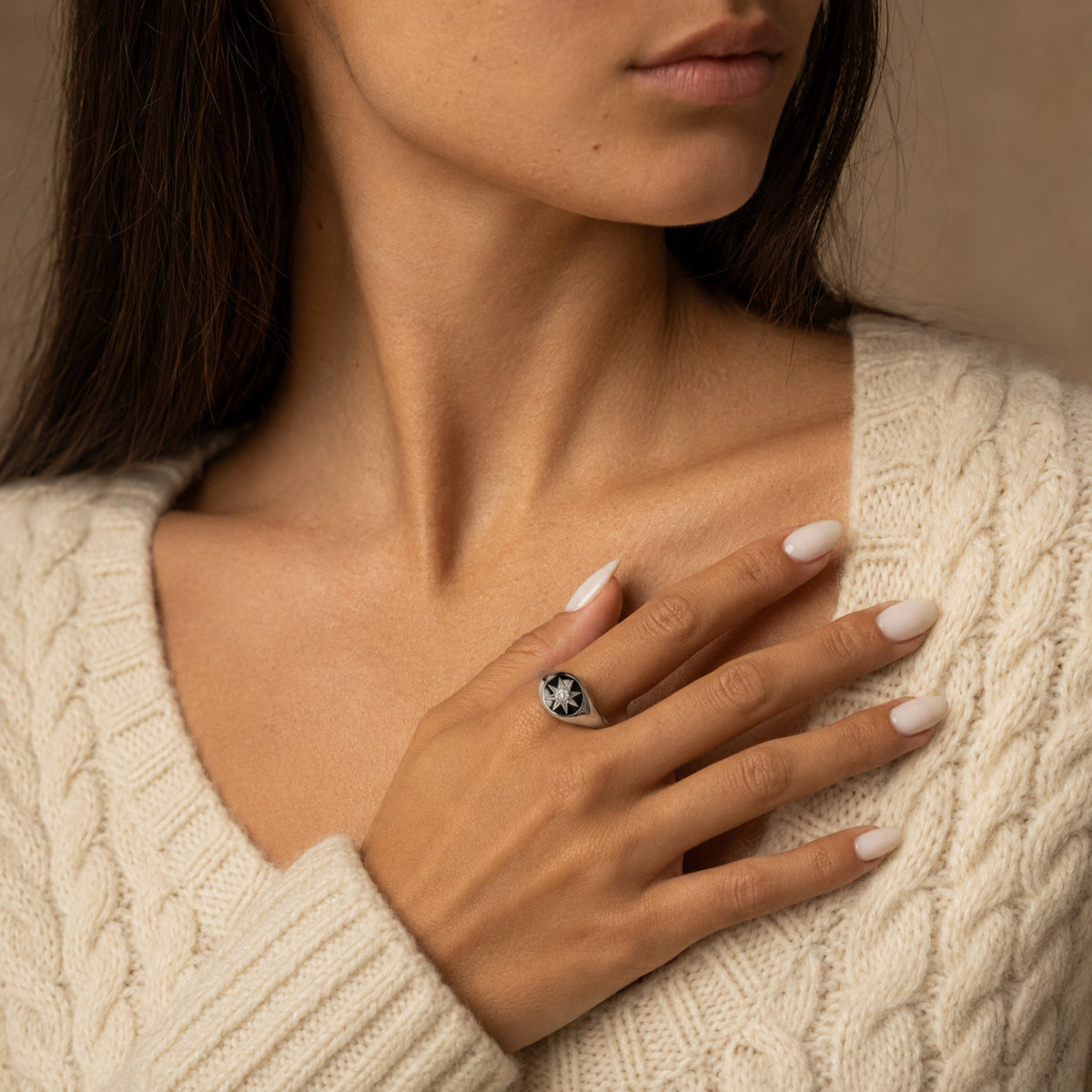 Women's Star Signet Ring