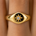 Women's Star Signet Ring