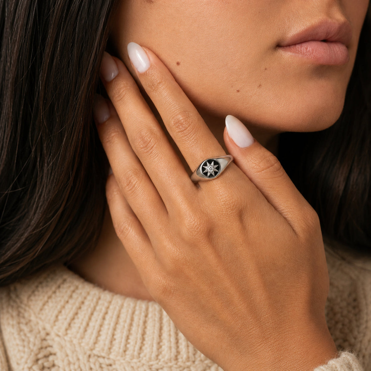 Women's Star Signet Ring
