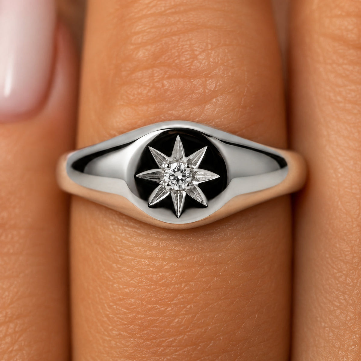 Women's Star Signet Ring