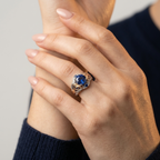 Women's Statement Blue Stone Ring