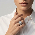 Women's Statement Crystal Ring