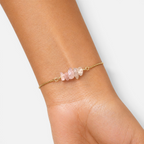 Women's Stone Chip Bar Bolo Bracelet