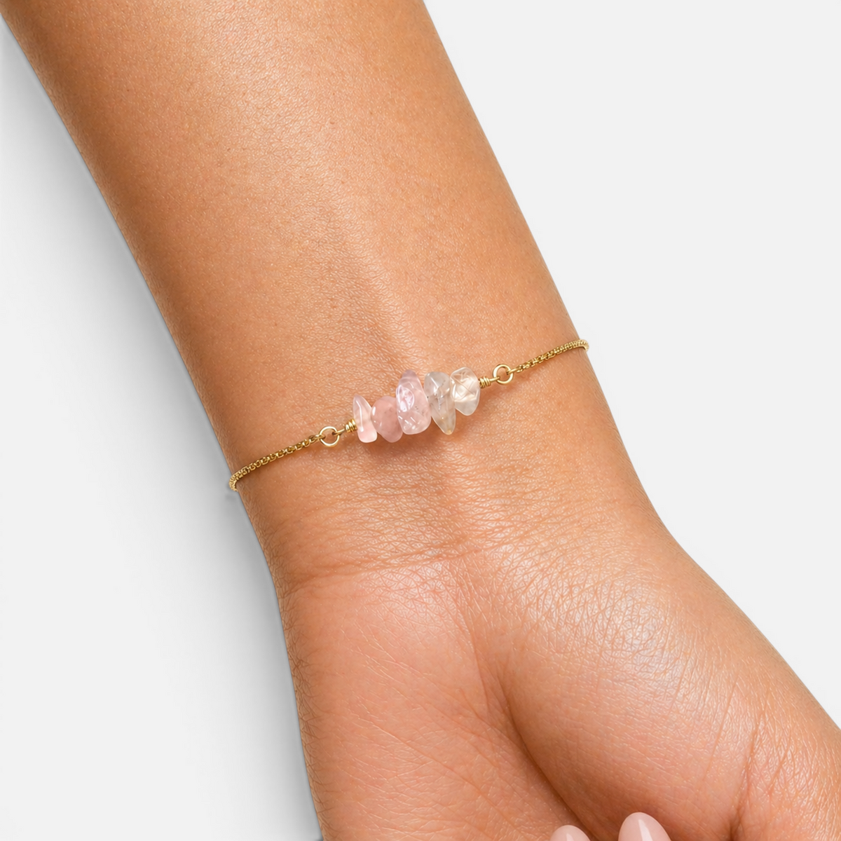 Women's Stone Chip Bar Bolo Bracelet
