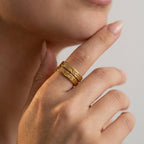 Women's Sun Moon Ring Set