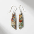 Women's Tapered Natural Stone Drop Earrings