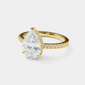 Women's Teardrop Crystal Ring