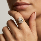 Women's Teardrop Crystal Ring