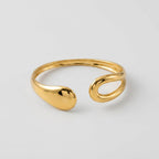 Women's Teardrop Open Cuff Bangle