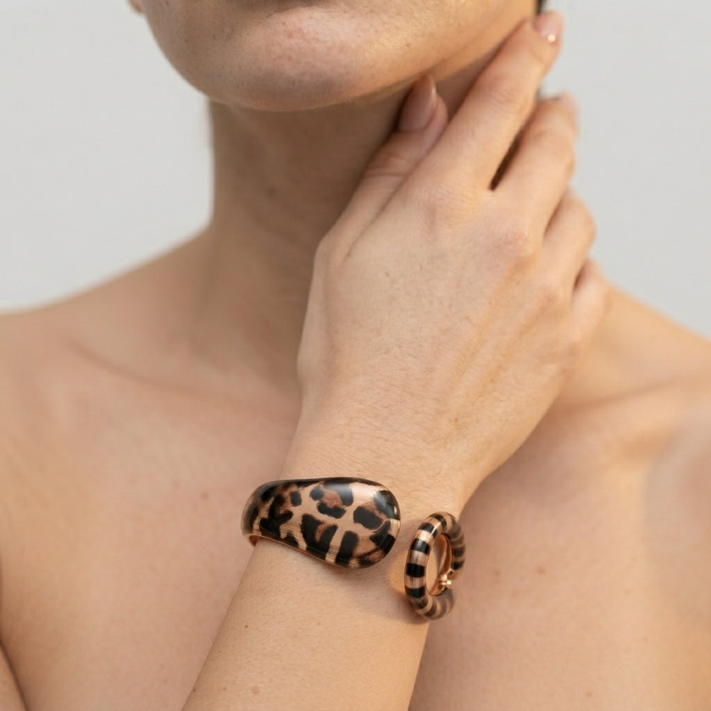 Women's Teardrop Open Cuff Bangle