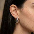 Women's Teardrop Stud Earrings