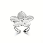 Women's Textured Flower Ring