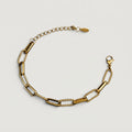 Women's Textured Paperclip Chain Bracelet