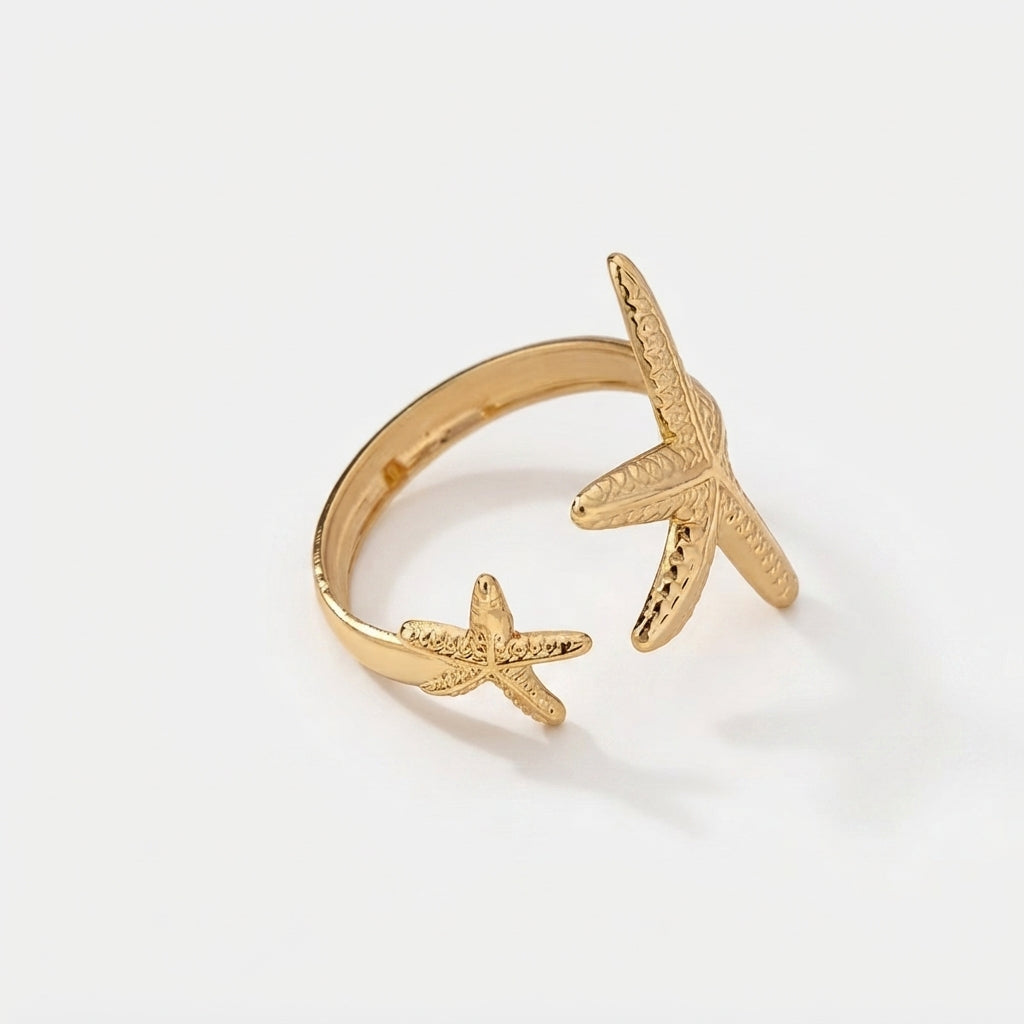 Women's Textured Starfish Ring