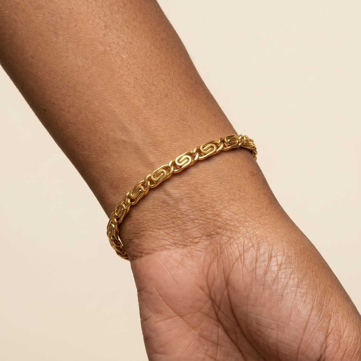 Women's Scroll Chain Bracelet
