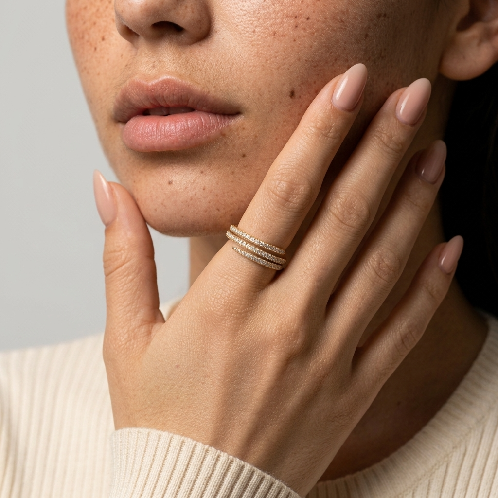 Women's Triple Wrap Crystal Ring