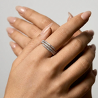 Women's Triple Wrap Crystal Ring