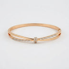 Women's Twist Crystal Bangle Bracelet