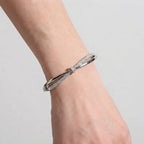 Women's Twist Crystal Bangle Bracelet