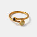 Women's Twist Natural Stone Ring