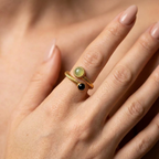 Women's Twist Natural Stone Ring