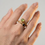Women's Twist Natural Stone Ring