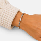 Women's Twisted Open Cuff Bangle