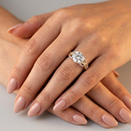 Women's Twisted Pave Solitaire Ring
