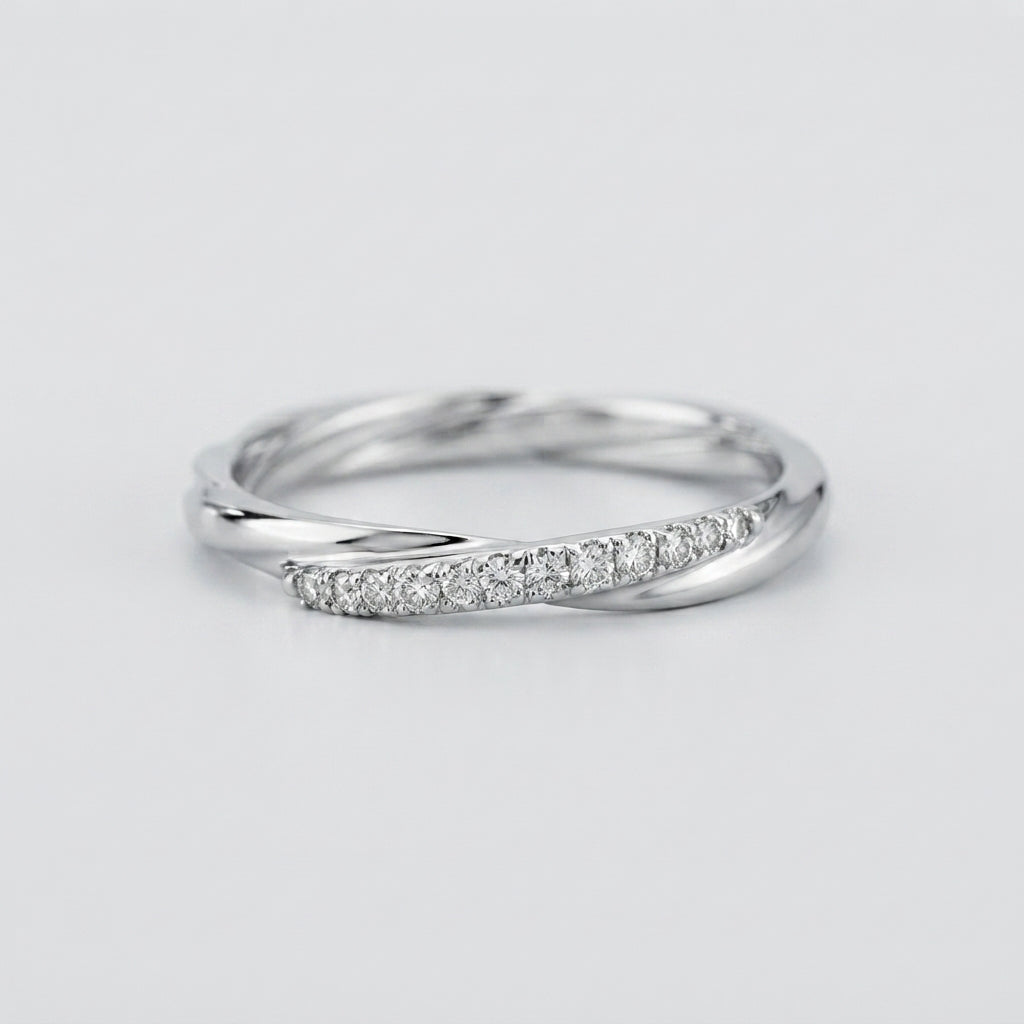 Women's Two-Strand Pave Ring