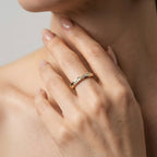 Women's Two-Strand Pave Ring