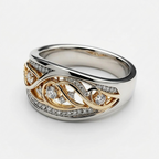 Women's Vine Crystal Ring