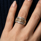 Women's Vine Crystal Ring