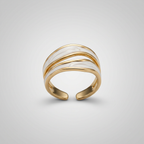 Women's Wave Enamel Ring