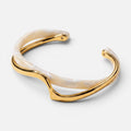 Women's Wave Open Cuff Bangle