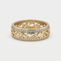 Women's Wide Filigree Ring