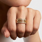 Women's Wide Filigree Ring