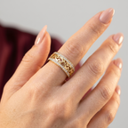 Women's Wide Filigree Ring