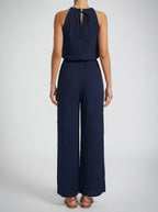 Women's Wide Leg Jumpsuit with Halter Neck