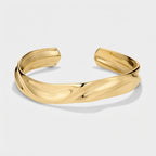 Women's Wide Wave Cuff Bangle