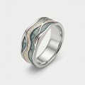 Women's Wide Wave Ring