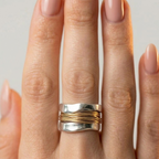 Women's Wire Wrapped Wide Ring